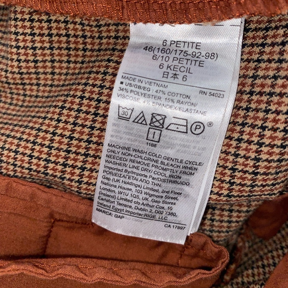 Gap Houndstooth Patterned Academic Ankle-Length P… - image 7